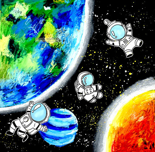 《漫游太空》宇航员/宇宙星球/星球【自动发货：下单后，点击手机短信中收到的链接，即可获取文件下载的链接；如有任何问题，可添加客服微信hm33268获得帮助】
 商品图0