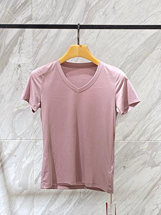 女士V领纯棉T恤 商品图5
