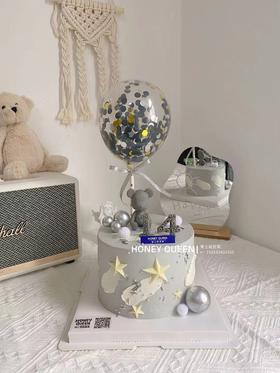 灰色暴力熊➕气球简约款