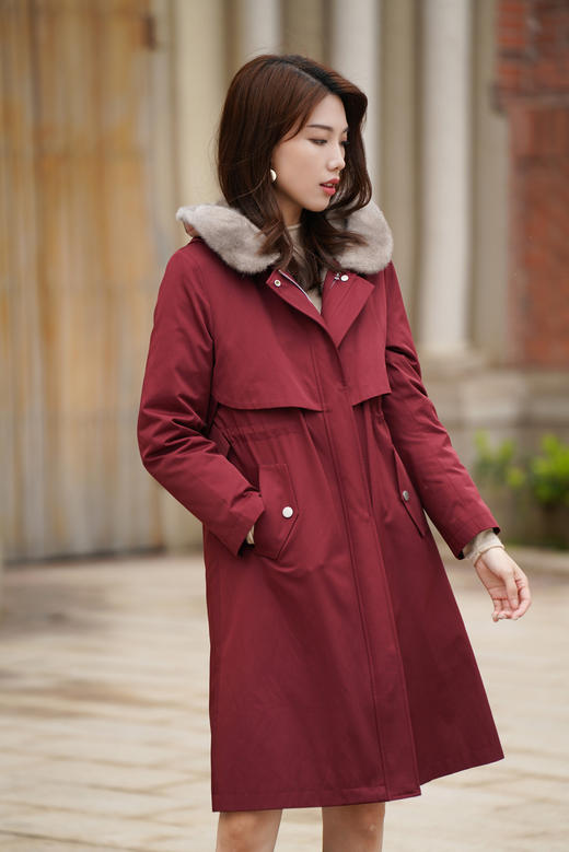 【囤一件暖十年的派克服】【热销400+】【温暖魔法师水貂派克】臣禾【水貂毛内胆/毛领90白鸭绒】连帽皮草外套9224250137现货 商品图5