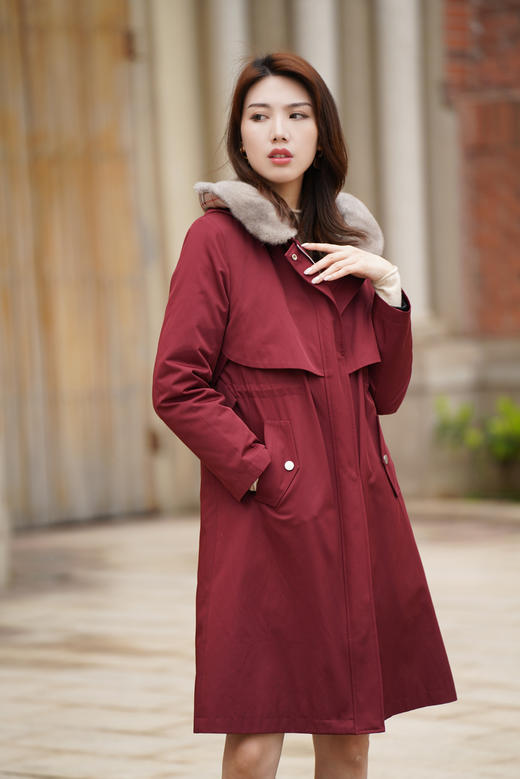 【囤一件暖十年的派克服】【热销400+】【温暖魔法师水貂派克】臣禾【水貂毛内胆/毛领90白鸭绒】连帽皮草外套9224250137现货 商品图6