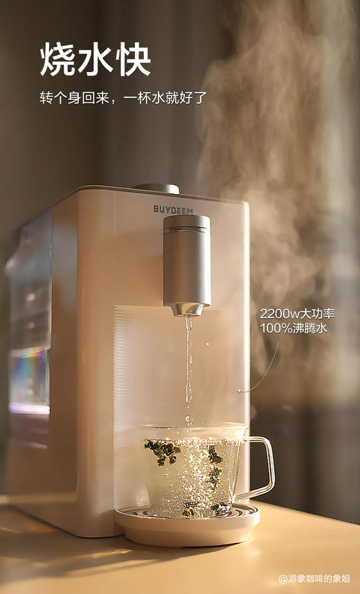 Buydeem/北鼎 即热式饮水机家用速热小型桌面迷你婴儿泡奶机S603 商品图2