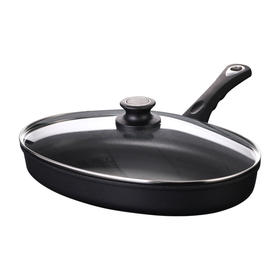 利快德国进口美食家不粘鱼锅铝合金欧式不粘平底锅烙饼不粘锅煎蛋