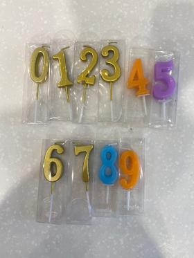 金色数字蜡烛