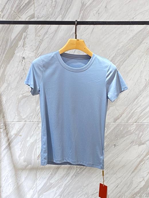 女士圆领纯棉T恤 商品图2