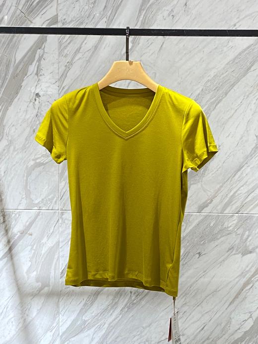 女士V领纯棉T恤 商品图2