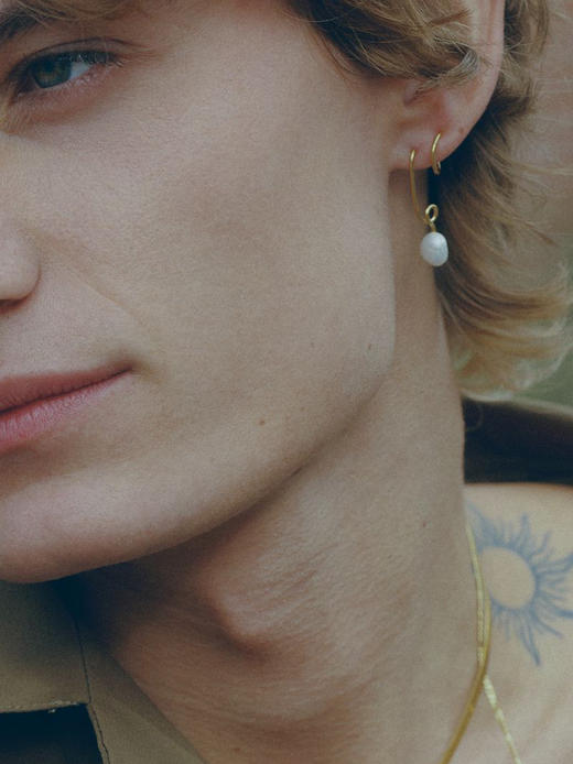 北京仓｜MARIA BLACK-Detour Twirl-巴洛克珍珠 旋转 耳环（左耳 单只）［丹麦设计师］ 商品图4