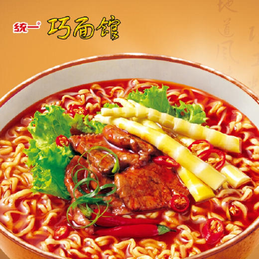 统一巧面馆麻辣笋子牛肉面112g 商品图1