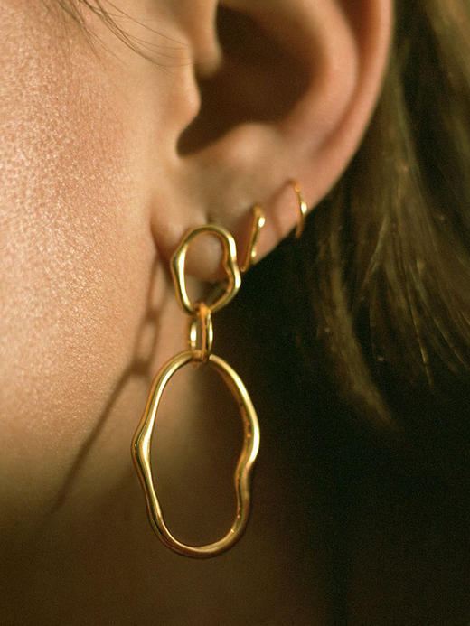 北京仓｜MARIA BLACK-Sofia Twirl-耳钉（金色 单只）［丹麦设计师］ 商品图1