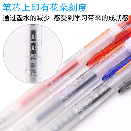 ZEBRA斑马中性笔努力自勉限定款0.5mm花朵笔芯学霸笔JJM88 商品图2