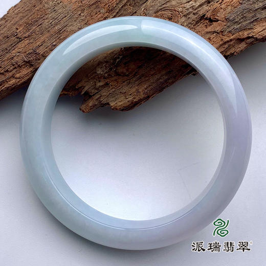 派瑞翡翠 翡翠手镯 糯种 浅紫色 商品图3
