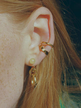 北京仓｜MARIA BLACK-Ripples-耳廓夹（金色 单只）［丹麦设计师］