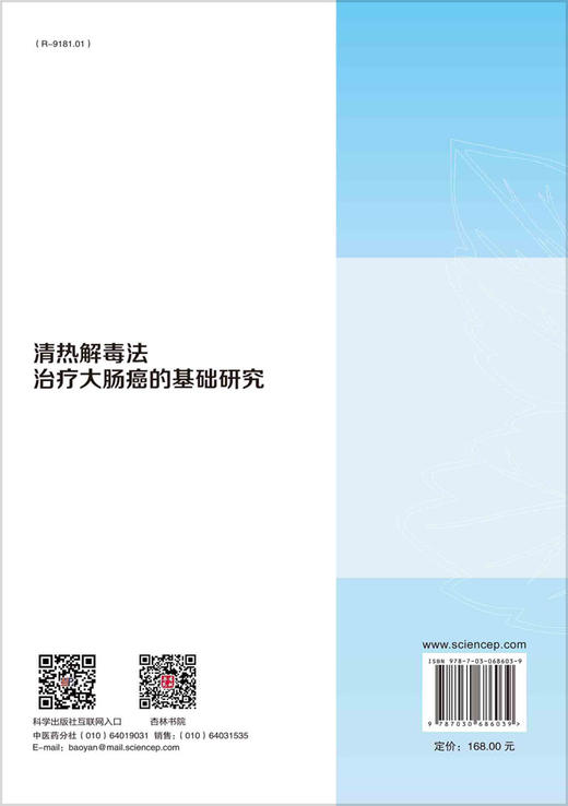 清热解毒法治疗大肠癌的基础研究/林久茂 彭军 商品图1