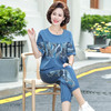 FW  2143妈妈夏装印花小衫运动气质套装 商品缩略图2