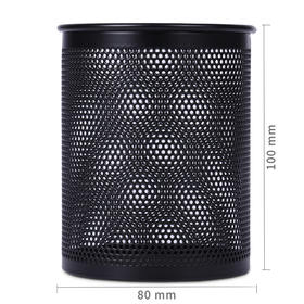 得力909笔筒(黑)