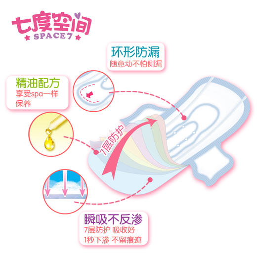 七度空间优雅系列棉柔 日用10片 商品图2