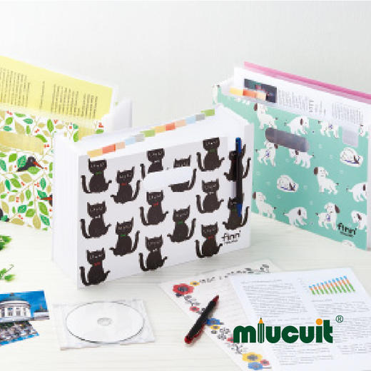 日本进口sedia-Finn 横版12档学生收纳风琴文件夹 商品图1