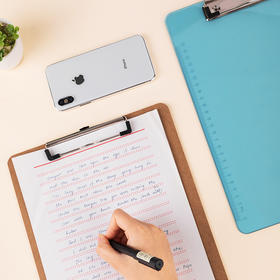 得力9226书写板夹(土棕)