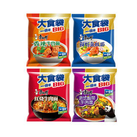 康师傅大食袋红烧牛肉面145g