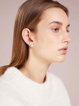 北京仓｜MARIA BLACK-Sofia-银色 耳廓夹（右耳 单只）［丹麦设计师］