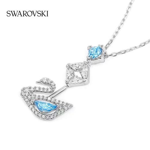 Swarovski/施华洛世奇 DAZZLING SWAN 蓝调天鹅 纪念款蓝钻天鹅女锁骨项链 520礼物 商品图4