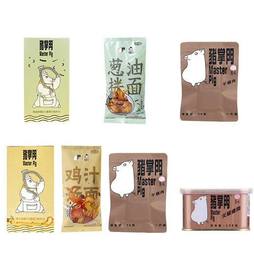 【猪掌门】餐肉面上海葱油拌面鸡汁面盒装方便速食汤面非油炸组合装 商品图4