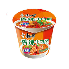 康师傅香辣牛肉面随心杯