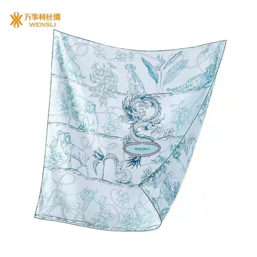 真丝双面异色大方巾 森林狂想曲 商品图3