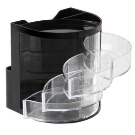 得力9133多功能笔筒(黑)