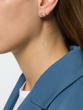 北京仓｜MARIA BLACK-Bell Twirl-旋转 耳环（银色 单只）［丹麦设计师］