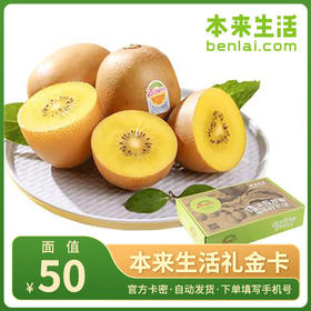 本来生活礼金卡50元电子卡 自动发货