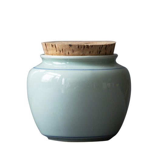 茶香记 草木灰釉 小敞口茶叶罐 醒茶罐 温润质朴 茶入 商品图4