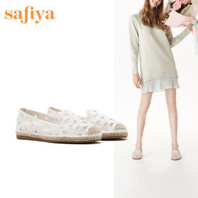商场同款| Safiya索菲娅花瓣渔夫鞋女休闲甜美平底鞋SF93111016
