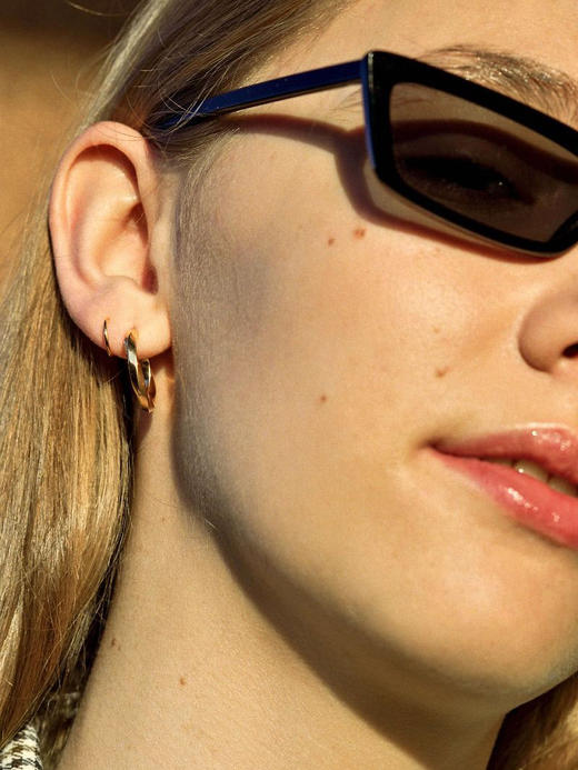 北京仓｜MARIA BLACK-Marcelle Twirl-旋转 耳环（金色 单只）［丹麦设计师］ 商品图3