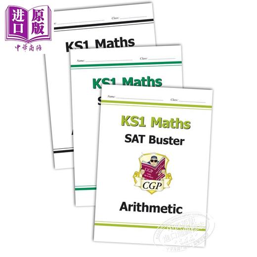 CGP Complete KS1 Maths SAT Buster 小学1年级 数学测试套装 算术+推理思维+答案本 6-7岁 商品图0