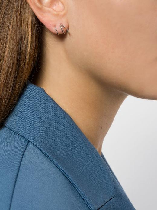 北京仓｜MARIA BLACK-Bell Twirl-旋转 耳环（银色 单只）［丹麦设计师］ 商品图3