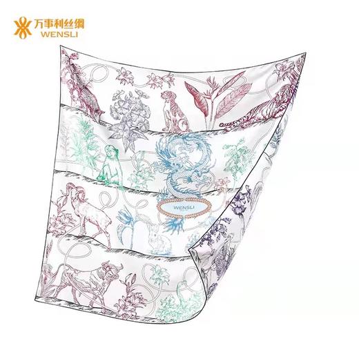 真丝双面异色大方巾 森林狂想曲 商品图1