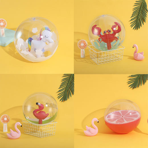 【99减10】ins海上沙滩充气透明球中球 商品图0