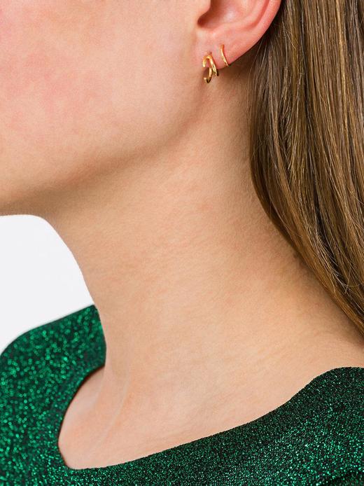 北京仓｜MARIA BLACK-Bell Twirl-旋转 耳环（金色 单只）［丹麦设计师］ 商品图3