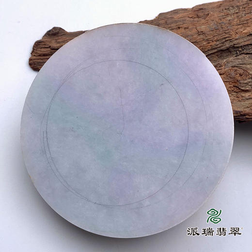 派瑞翡翠 翡翠原石 手镯饼 糯种 绿色 紫色 商品图0