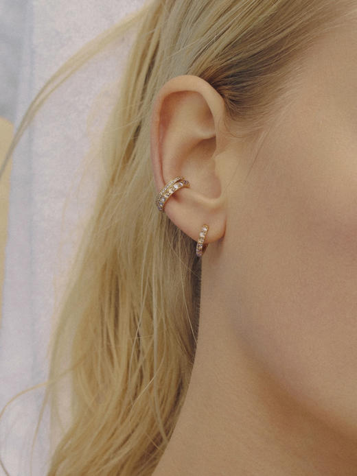 北京仓｜MARIA BLACK-Colore-紫罗兰 耳廓夹（金色 单只）［丹麦设计师］ 商品图0