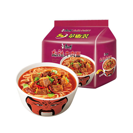康师傅麻辣牛肉面五包入  500g 商品图0