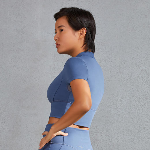 TITIKAACTIVE|短袖T恤新款运动健身休闲瑜伽T恤女夏季15T20791 商品图2