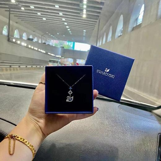 Swarovski/施华洛世奇 DAZZLING SWAN 蓝调天鹅 纪念款蓝钻天鹅女锁骨项链 520礼物 商品图1