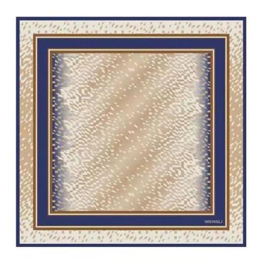 真丝双面印花中方巾 沧澜 商品图1