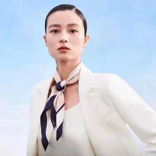 真丝双面印花中方巾 沧澜 商品图0