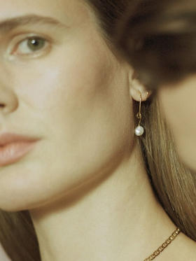 北京仓｜MARIA BLACK-Detour Twirl-巴洛克珍珠 旋转 耳环（左耳 单只）［丹麦设计师］