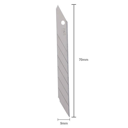 得力2015美工刀片(银色)(10片/盒) 商品图1