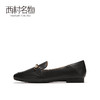西村名物2021春季新款时尚通勤OL水钻饰带浅口单鞋女乐福鞋T21AM13671 商品缩略图1