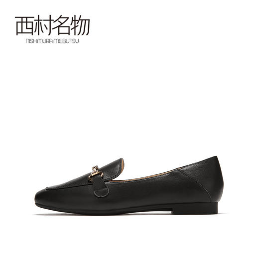 西村名物2021春季新款时尚通勤OL水钻饰带浅口单鞋女乐福鞋T21AM13671 商品图1